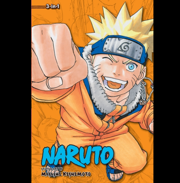 Naruto 3 in 1 Edition Volume 7 manga paperback by Masashi Kishimoto Shonen Jump Sasuke retrieval arc Sound Four cover art
