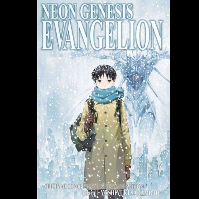 Cover of 'Neon Genesis Evangelion' with a character in a snowy landscape
