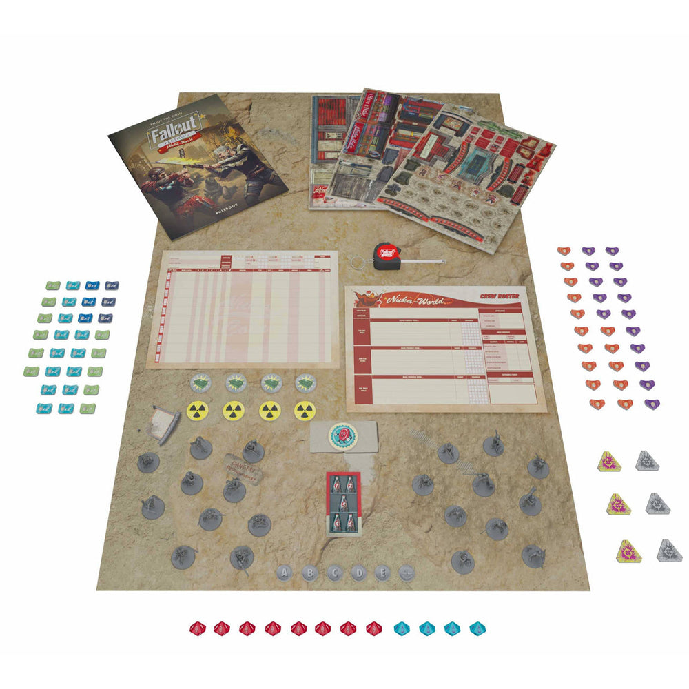 The Fallout: Factions - Nuka World Starter Set contains