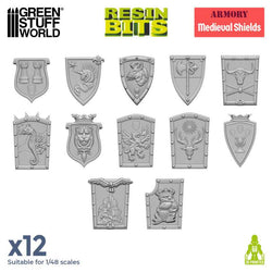 3D Printed Medieval Shields - Green Stuff World
