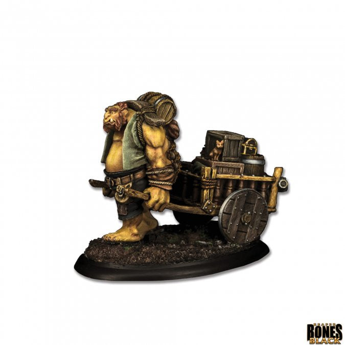 Brinewind Ogre Porter RPG Miniature - Bones Black