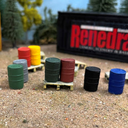 Renedra Oil Drums 8 Pack Wargaming Terrain