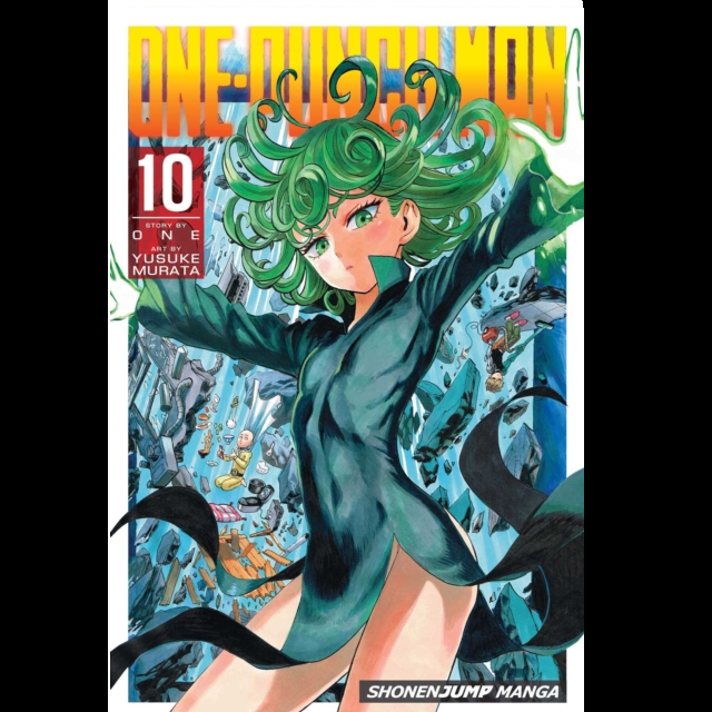 One-Punch Man volume 10 a 216 page paperback manga graphic novel by ONE with art by Yusuke Murata
