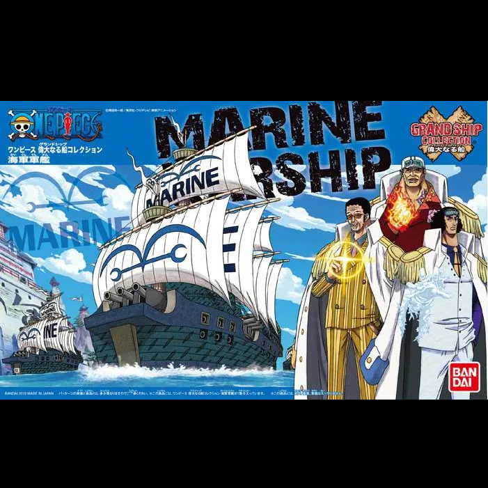 One Piece Grand Ship Collection Marine Ship Bandai anime model kit