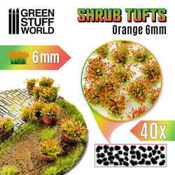 Orange Shrub Tufts 6mm - Green Stuff World