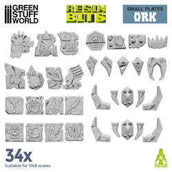 Small Orc Plate Components - Green Stuff World