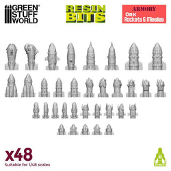 3D Printed Ork Rockets & Missiles - Green Stuff World