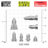 3D Printed Ork Rockets & Missiles | Green Stuff World Armory
