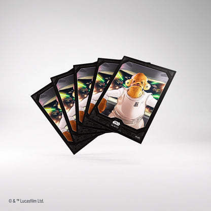 Star Wars Unlimited Admiral Ackbar Art Sleeves Fanned