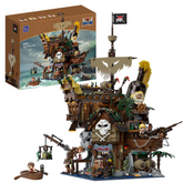 Pirate ship model toy with detai...