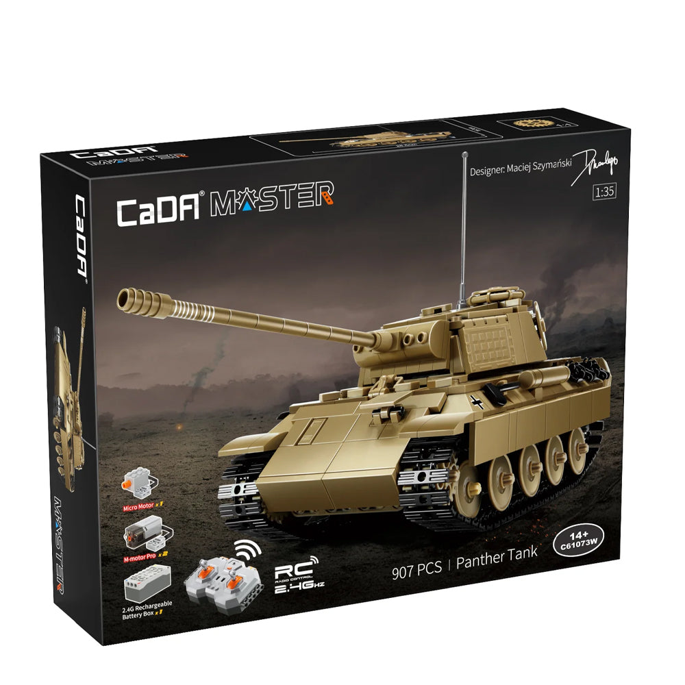 RC Panther Tank CaDA Brick Kit