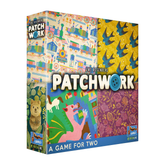 Patchwork board game box with co...