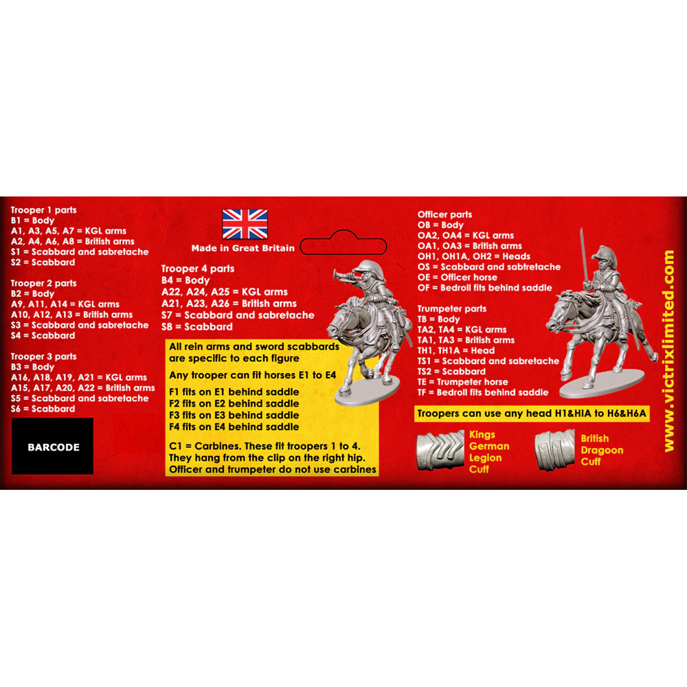 Peninsular War British Heavy Dragoons