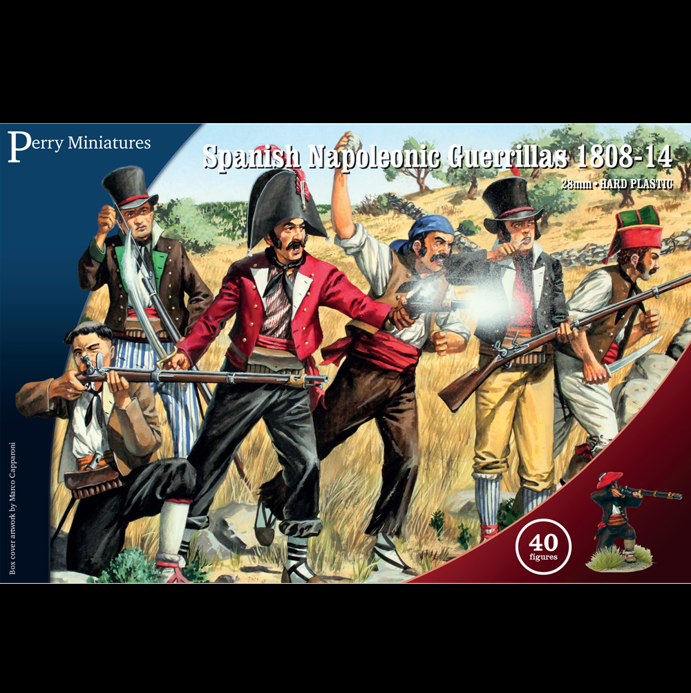Perry Miniatures Spanish Napoleonic Guerrillas 28mm plastic figures set box art 