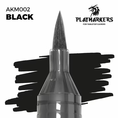 Playmarkers Black Acrylic Paint Marker offers a rich, opaque finish with excellent adhesion. Ideal for adding depth and contrast to various creative projects.