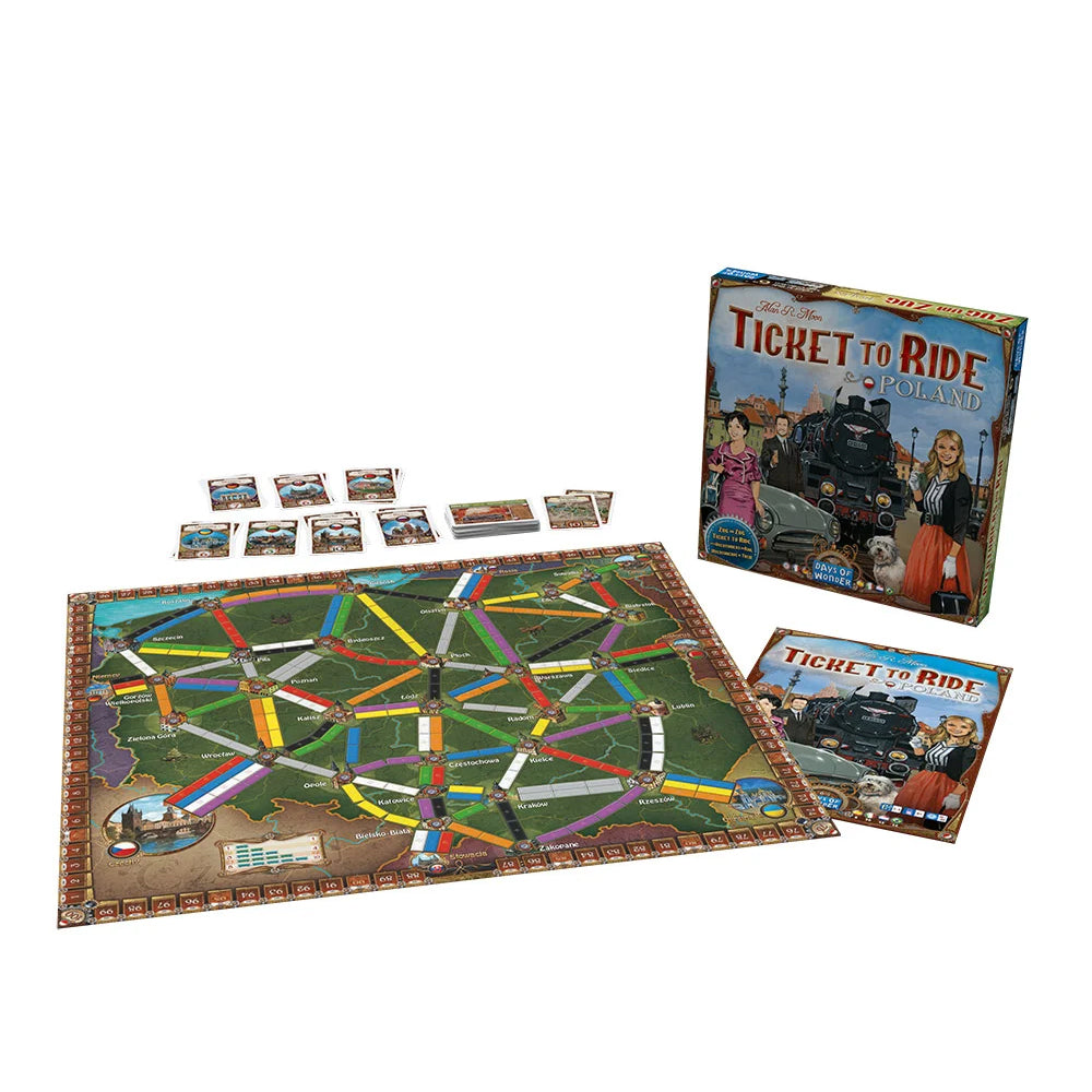 Ticket to Ride Poland Demo Game in Progress