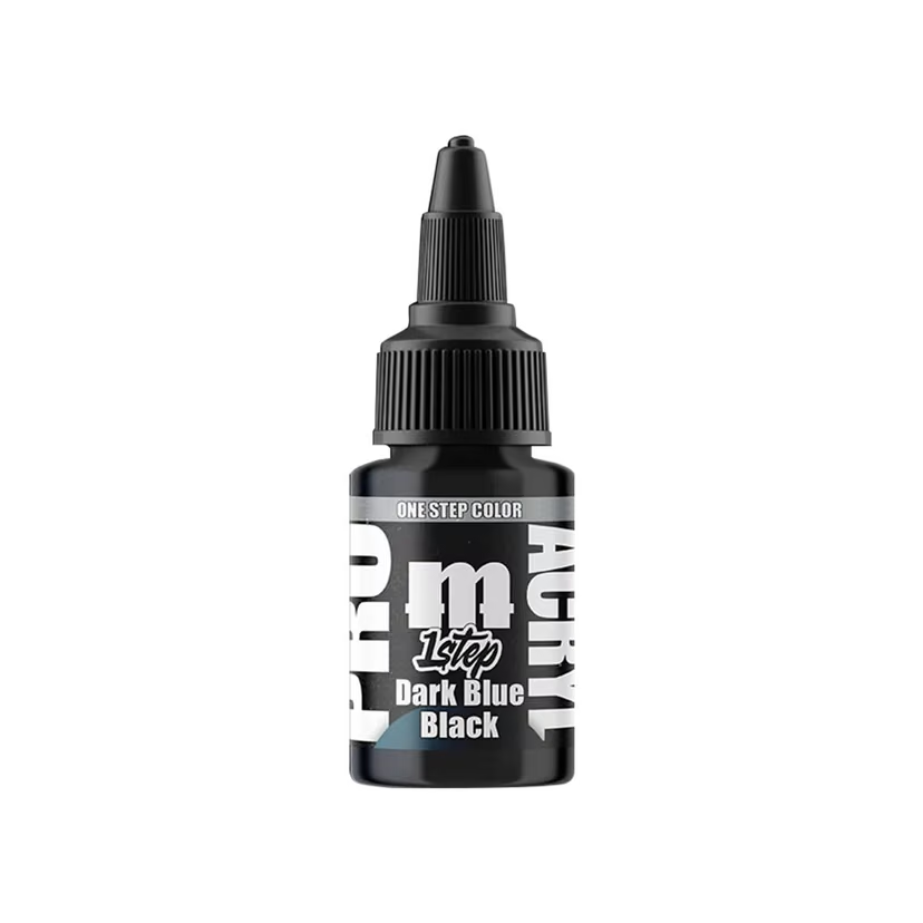 Pro Acryl 1 Step Dark Blue Black Water-Based Acrylic Paint 22ml