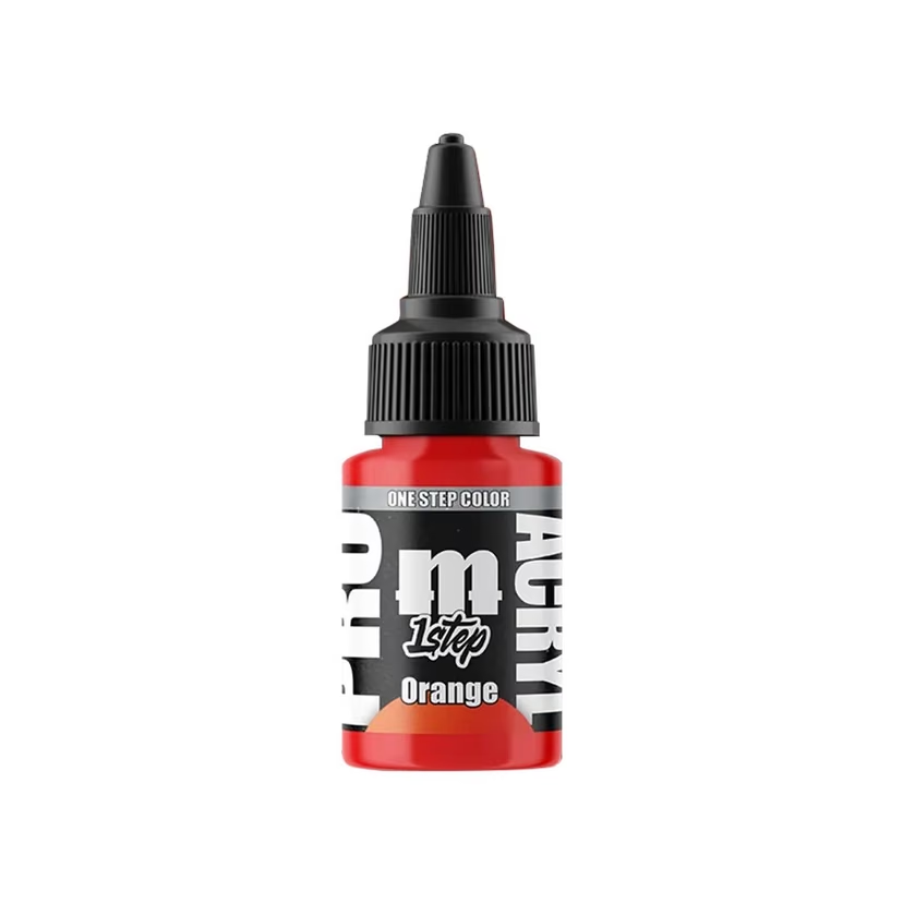 Pro Acryl 1 Step Orange Water-Based Acrylic Paint 22ml