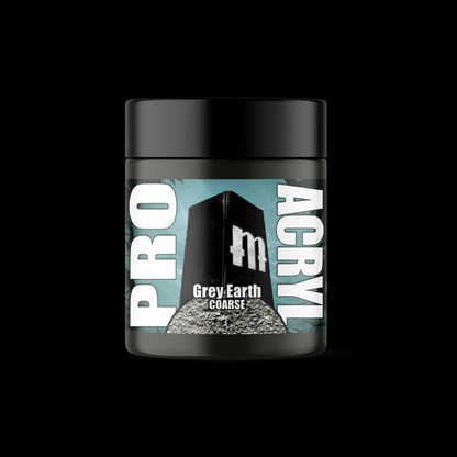 Pro Acryl Basing Textures - Grey Earth - COARSE 120ml, water-based texture paste for realistic dirt and ground effects on miniatures and dioramas.