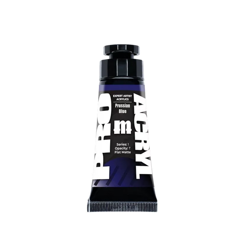 Black slip dress with lace detailing on a white background. Pro Acryl Expert Acrylics Prussian Blue  30ml Series 1 Artist Acrylic Paint Tube