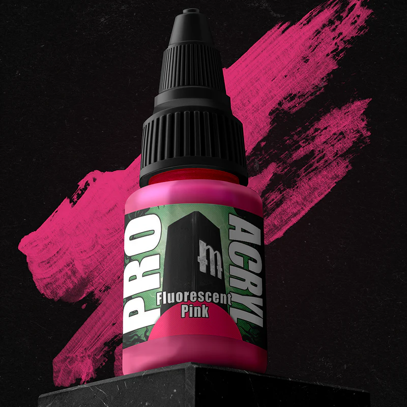 Pro Acryl - Fluorescent Pink acrylic paint