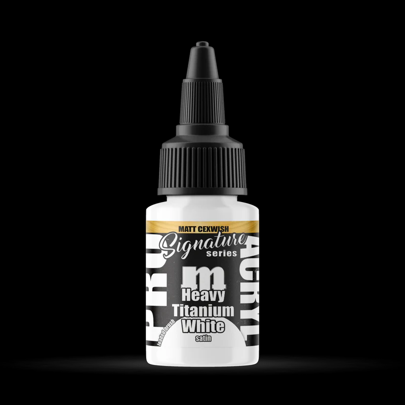 Pro Acryl Signature Series - Matt Cexwish Heavy Titanium White (Satin Finish) acryl paint