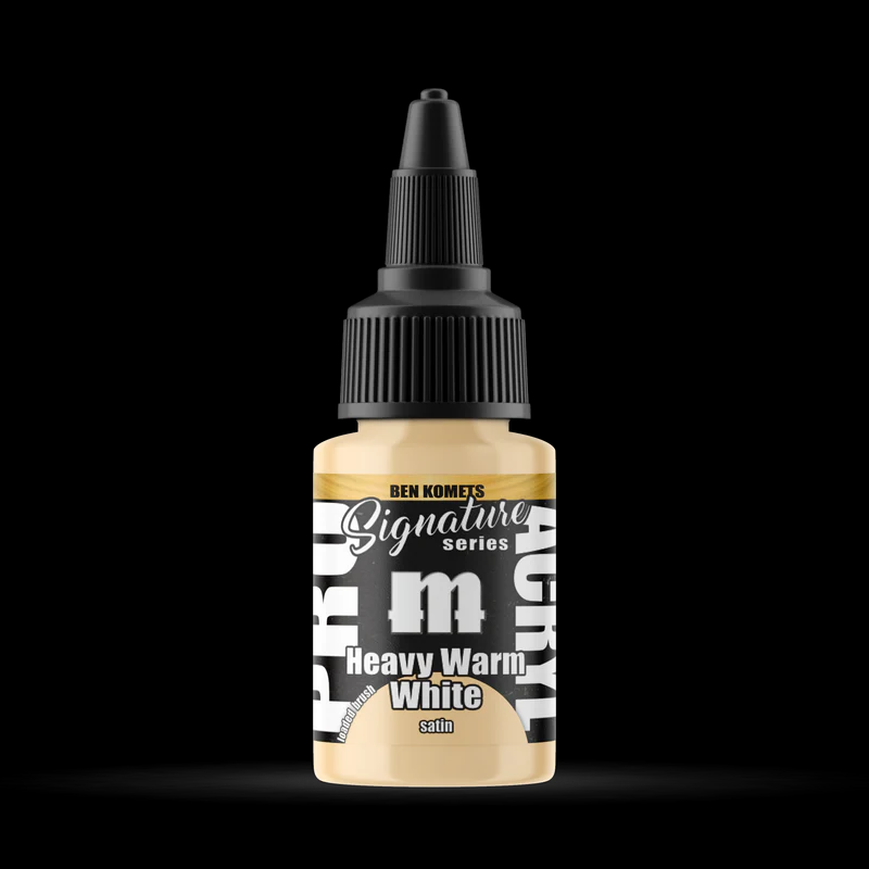 Pro Acryl Signature Series - Ben Komets Heavy Warm White (Satin Finish) acrylic paint 