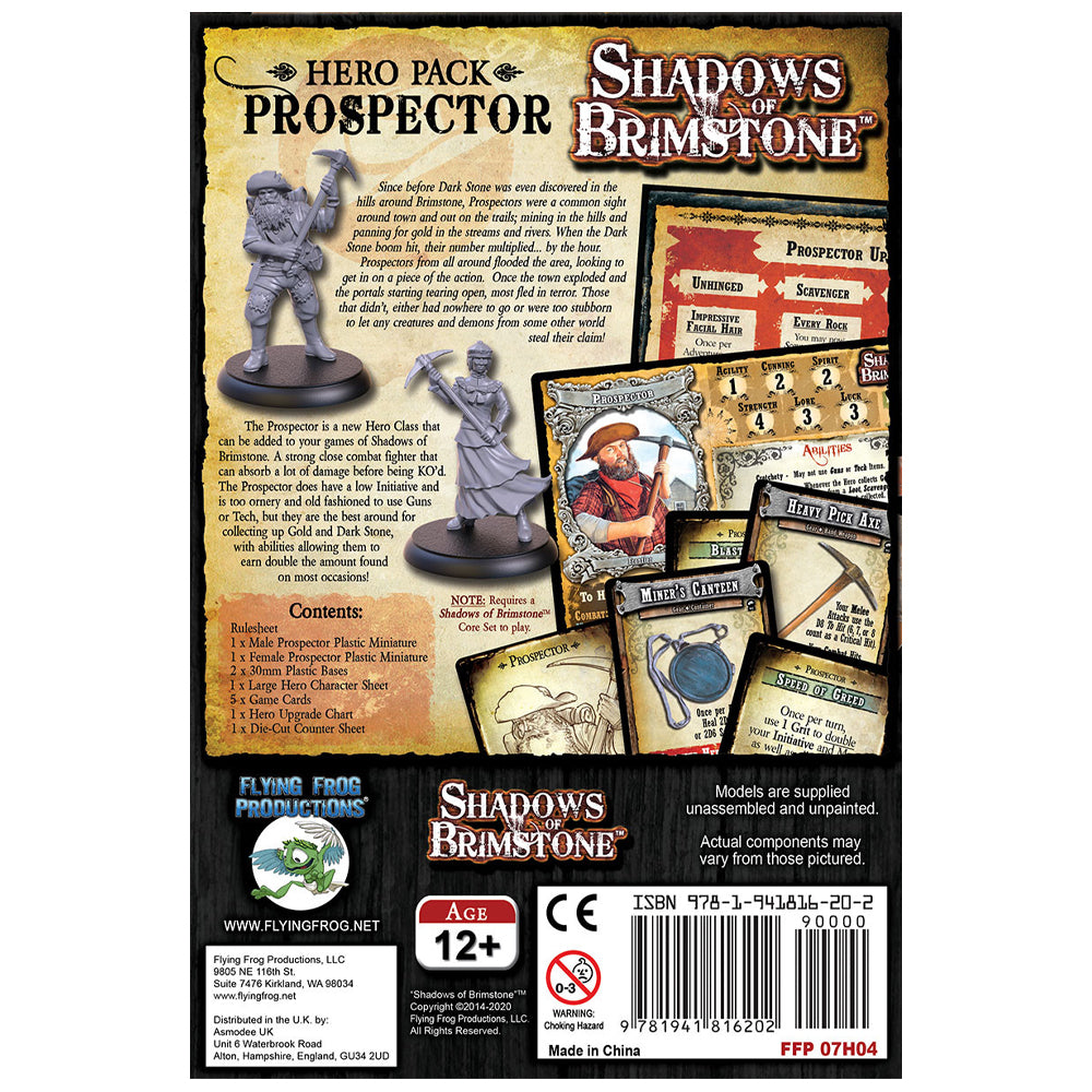Prospector Shadows of Brimstone Hero Expansion