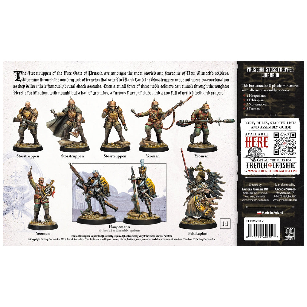 Prussian Stosstruppen Warband Box Back