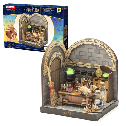 Puremind Harry Potter Hogwarts Potions Class Wooden Model Kit Licensed 3D Diorama Assembly Set