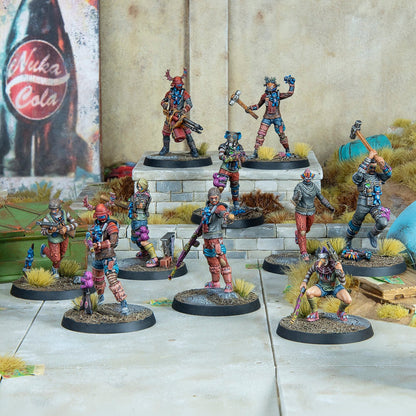 Raiders The Pack Fallout Miniatures Painted Example