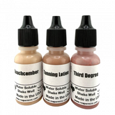 Three bottles of tanning lotion ...