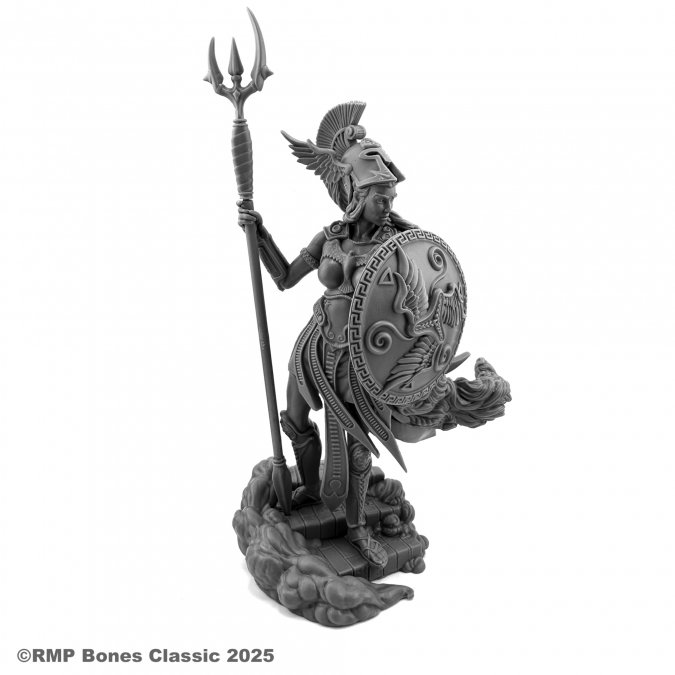 Reaper Miniatures 22716 Storm Giant Queen Bones Classic Dark Heaven Bones large unpainted fantasy miniature with trident and shield
