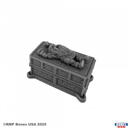Reaper Miniatures 30280 Altar and Sacrifices set Bones USA Reaper Legends 25mm heroic scale unpainted altar with dwarf human and female human figures