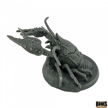 Gray lobster figurine on a white background with 'Gaming Hobby' branding. Reaper Miniatures 44317 Monstrous Crayfish (Large)