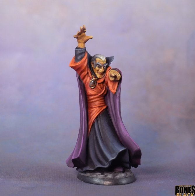 Reaper Miniatures Zavanthus Evil Wizard Bones Black unpainted fantasy miniature