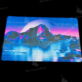 Retrowave Island playmat from 1U...