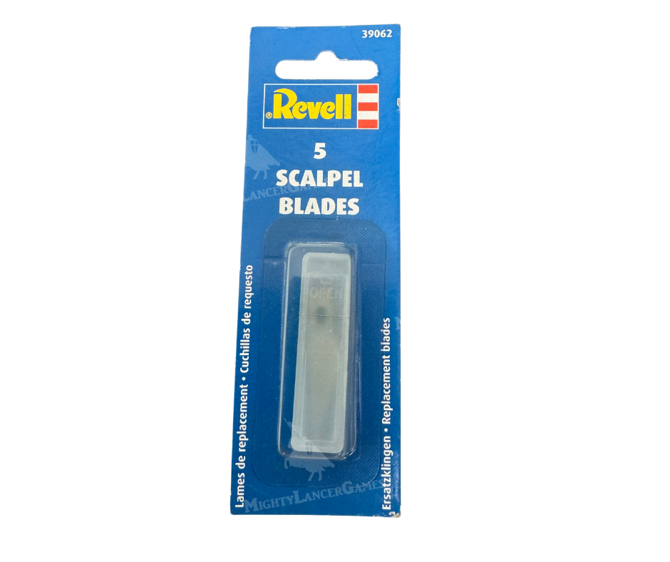 Revell Replacement Blades for 39059 - Pack of 5 high-quality scalpel blades for precise cuts, perfect for modelers