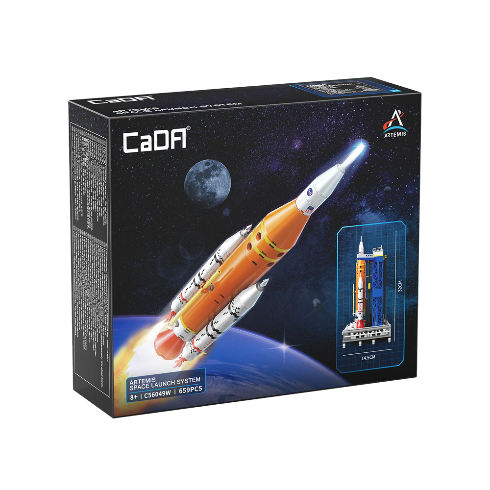 Cada SLS Artemis Space Launch System. 659-piece Lego-compatible NASA replica with a launch simulation feature. Officially licensed and perfect for ages 8+
