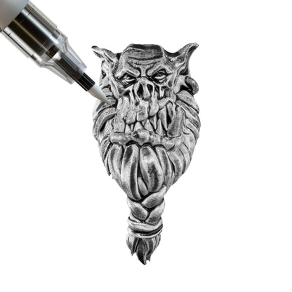 Broadsword Silver Colour Example Orc Head