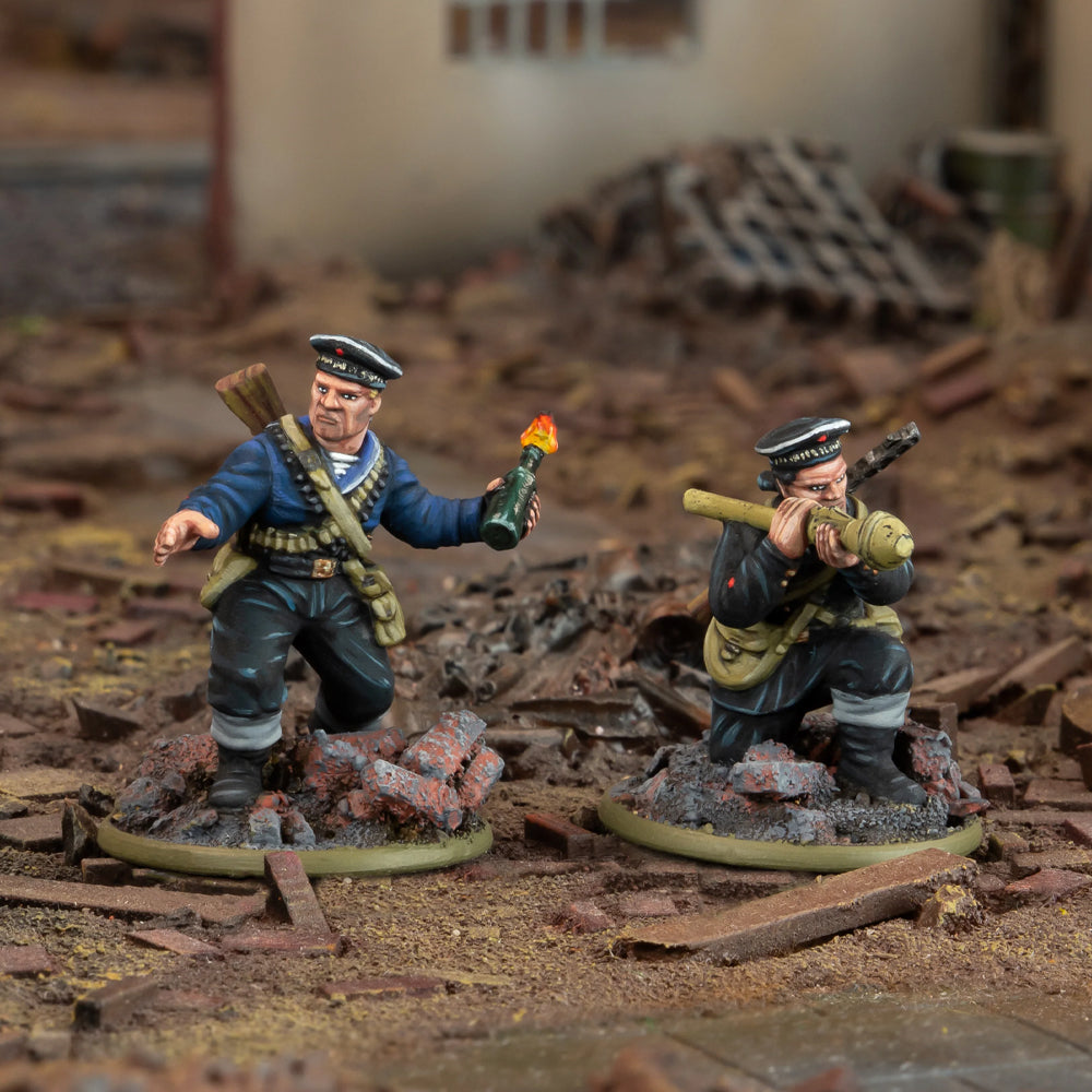 Bolt Action Soviet Naval Brigade ‘Tank Hunters’ Anti-Tank Team Diorama
