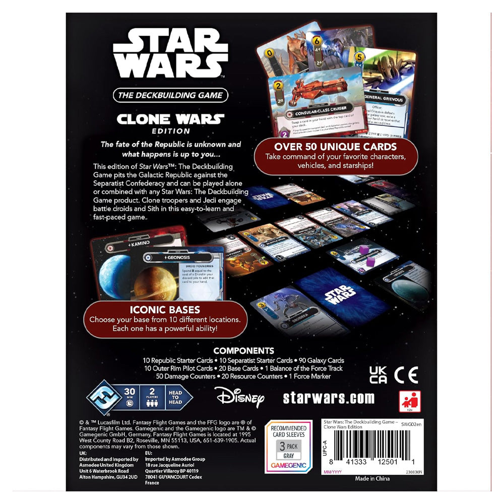 Star Wars Deck Building Game Clone Wars Contents