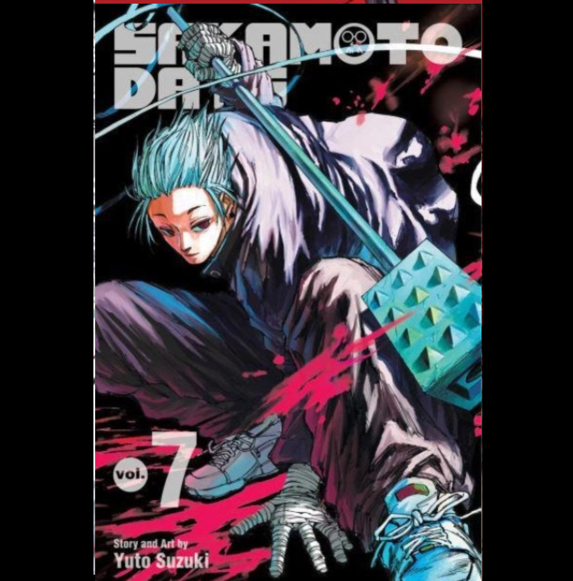 Sakamoto Days Volume 7 manga paperback by Yuto Suzuki Shonen Jump Sakamoto vs X battle cover art