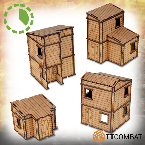 Table Top Scenics Timber House Set - MDF Wargaming Terrain