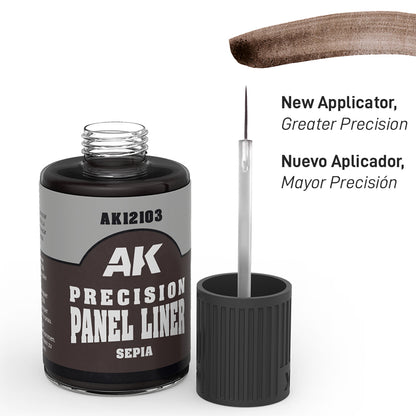 Sepia Precision Panel Liner Open Example