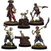Skeleton Pirates miniatures set ...