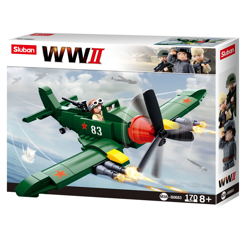 Sluban Allied Ilyushin Fighter Plane Building Brick Kit