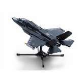 A black and Gray toy fighter jet...