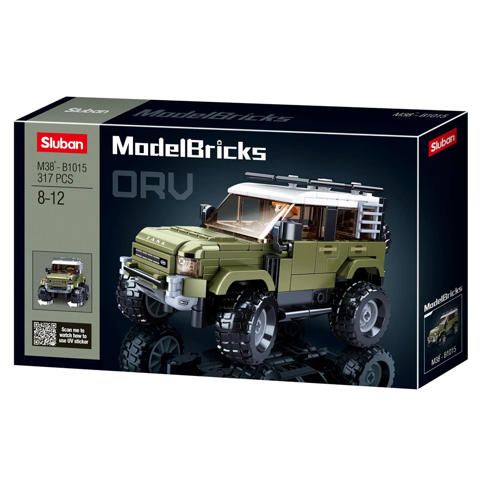 Sluban Green Tank SUV brick kit