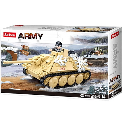 Sluban WW2 Army Battle of Budapest Tank Destroyer Building Brick Kit